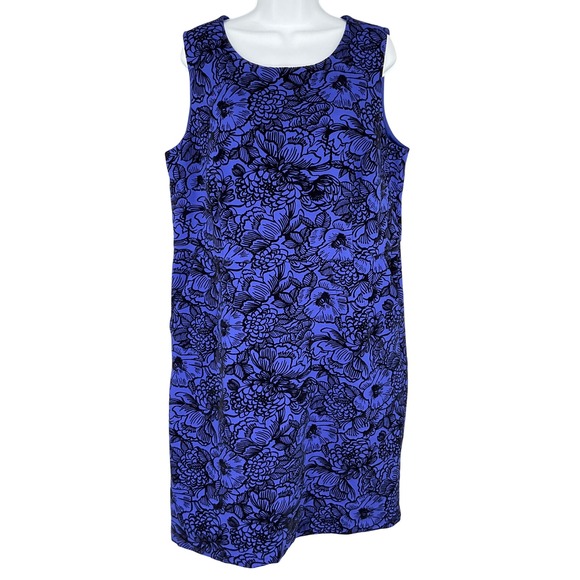 Lands' End Floral Print‎ Sleeveless Casual Dress Comfortable Plus Size 16W - Picture 1 of 14